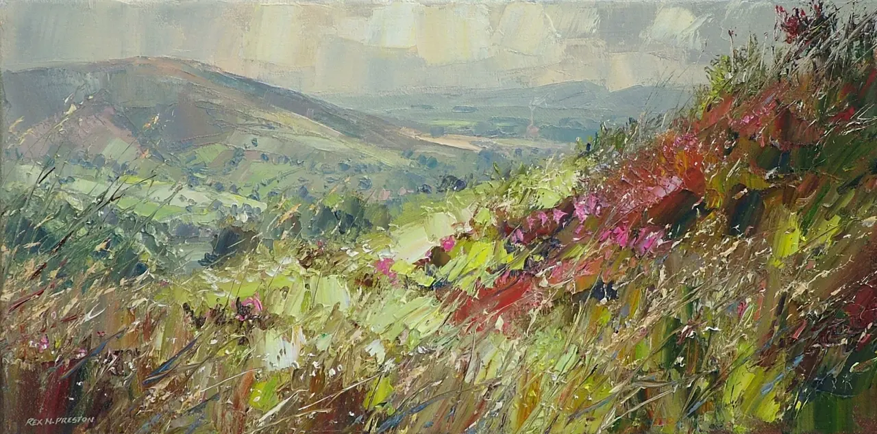 Rex Preston - bell heather, nr hathersage