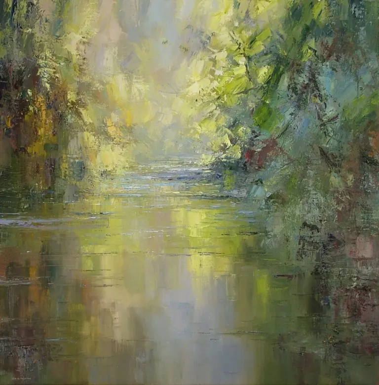Rex Preston - reflections, chee dale, derbyshire