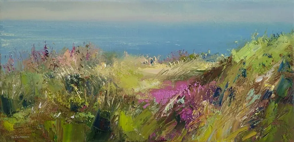 Rex Preston - summer flora zennor head cornwall