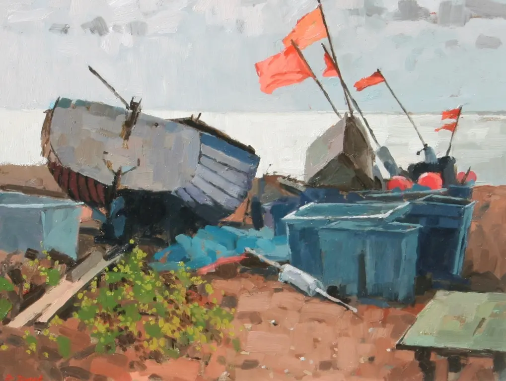 Richard Dack - flags against the sun