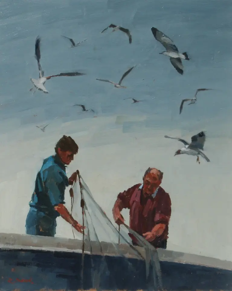 Richard Dack - hauling nets
