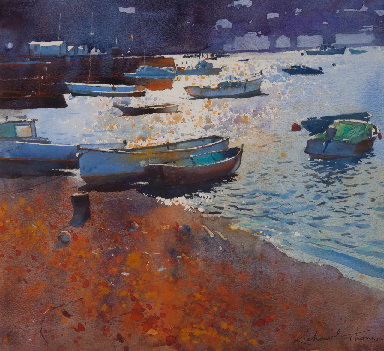 Richard Thorn - evening in red and blue