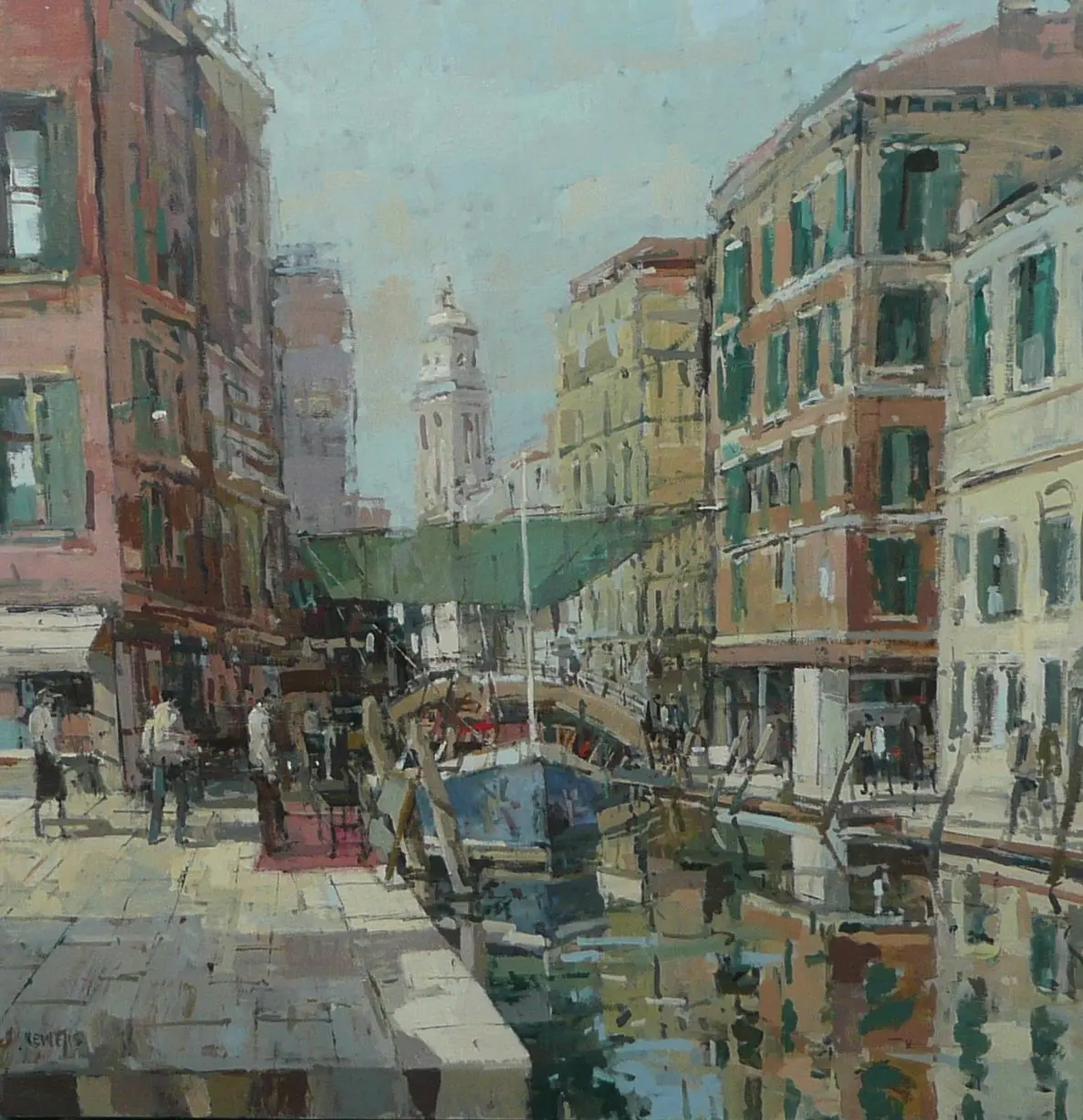 Robert E Wells - venice boat market