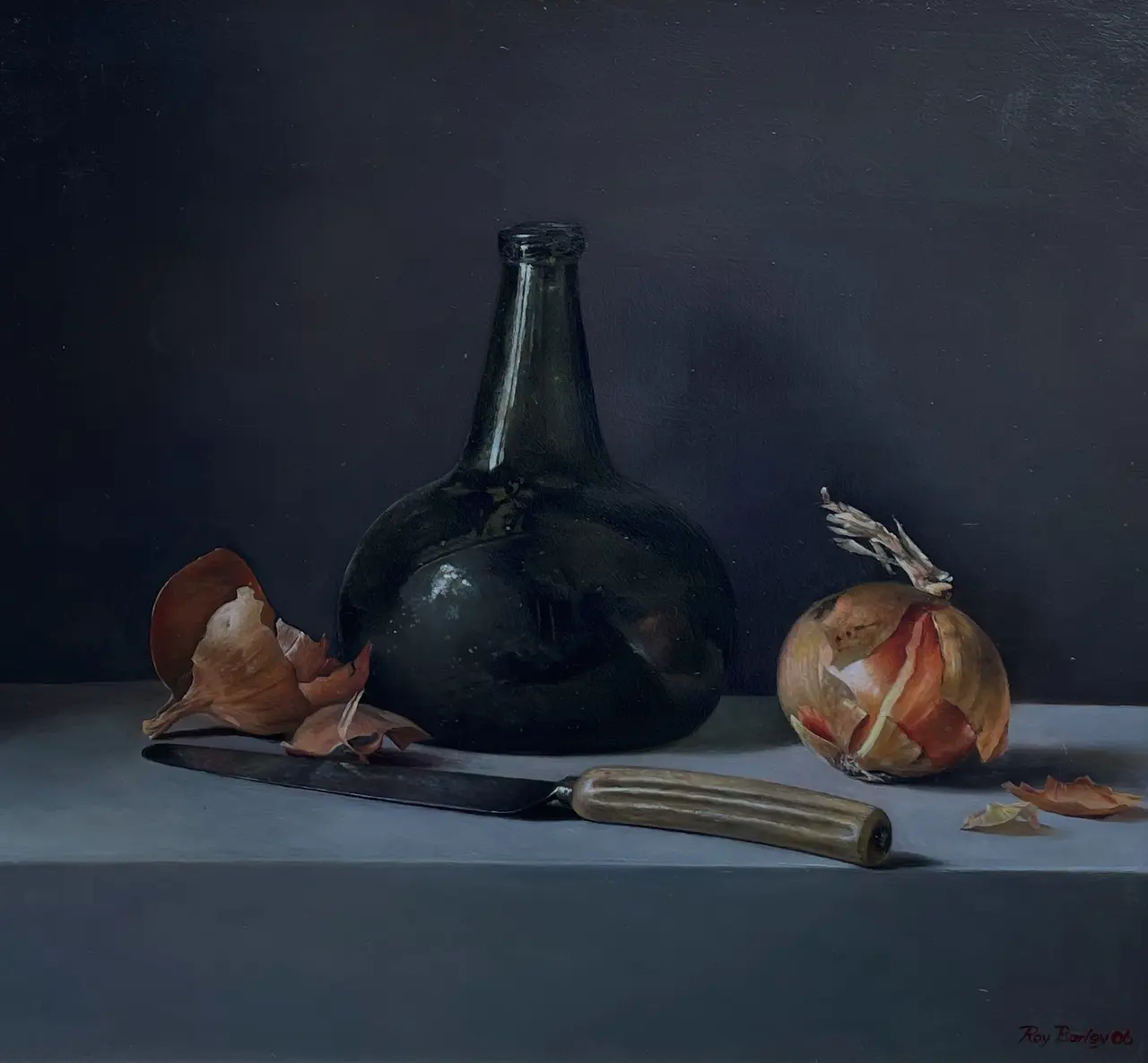 Roy Barley - onions with mallet bottle