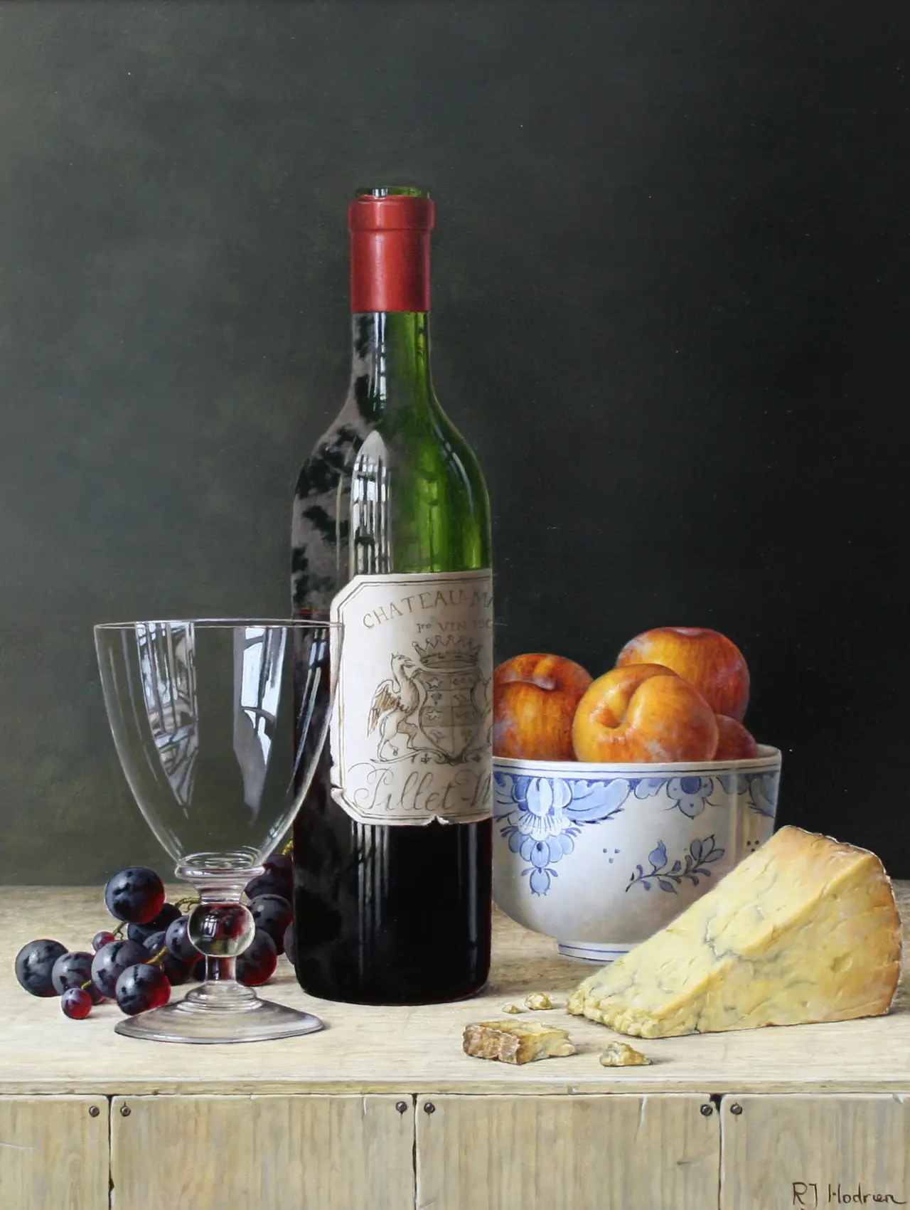Roy Hodrien - margaux with yellow plums and cheese