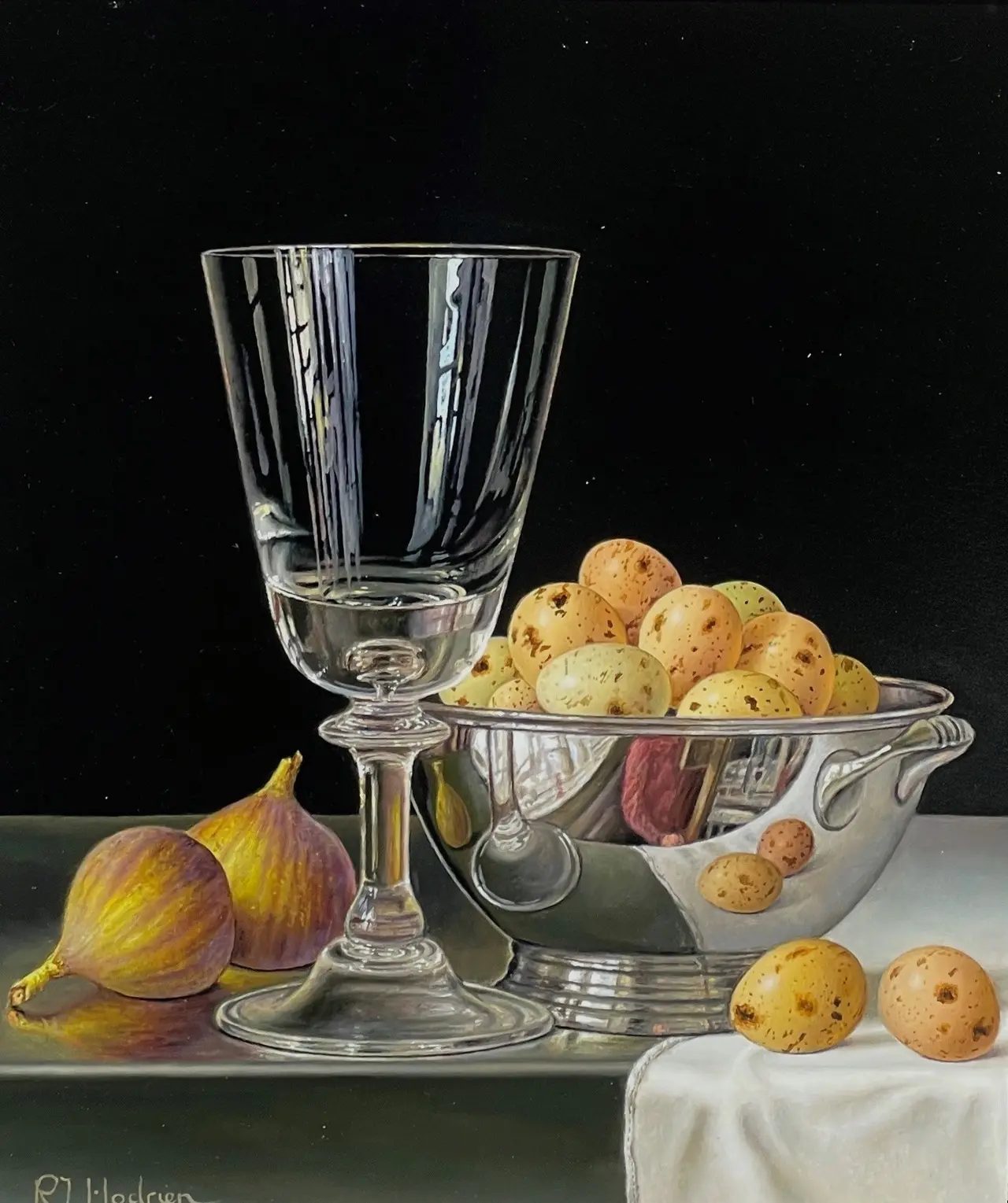 Roy Hodrien - quails eggs with figs