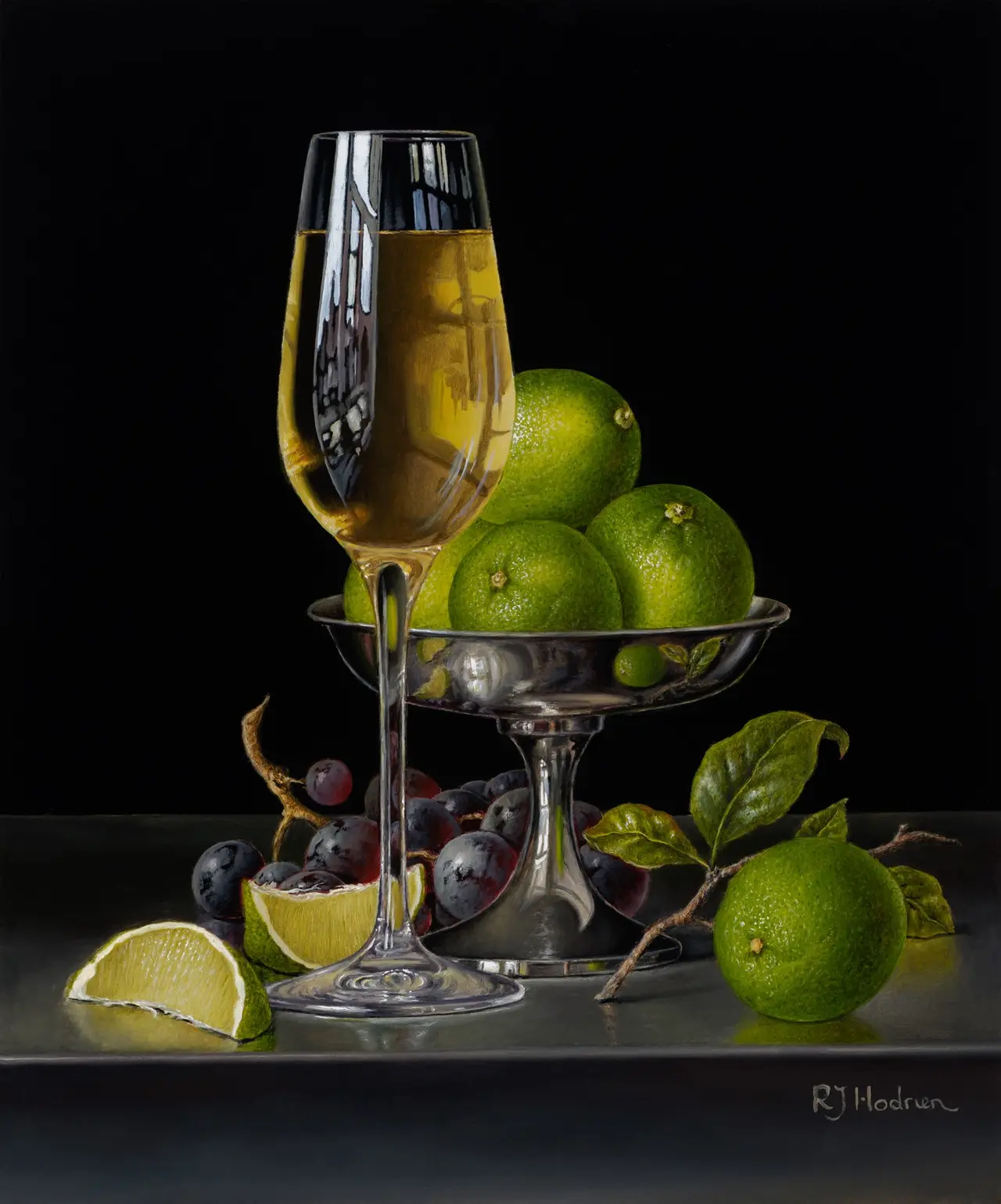 Roy Hodrien - white wine and limes