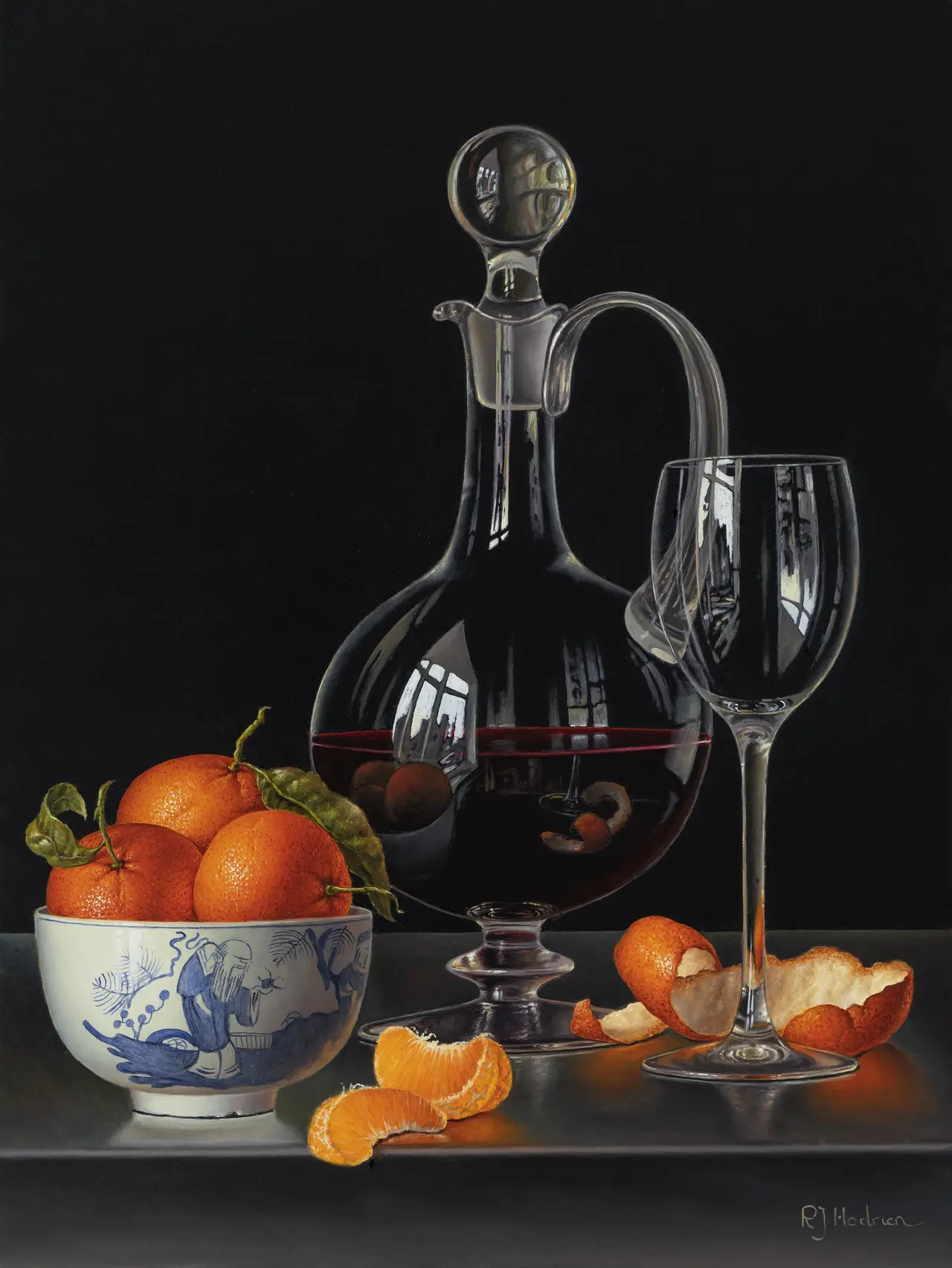 Roy Hodrien - decanter with mandarins