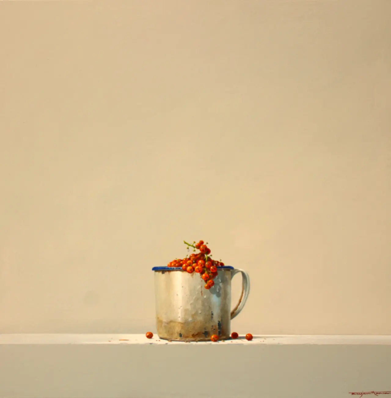 Bryan Hanlon - redcurrants and enamel mug