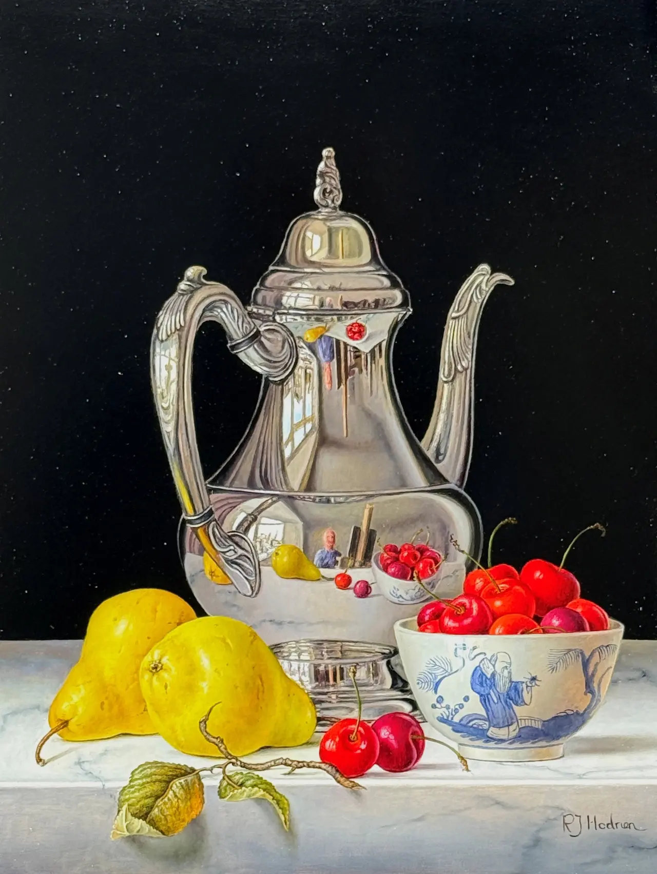 Roy Hodrien - coffee pot with pears