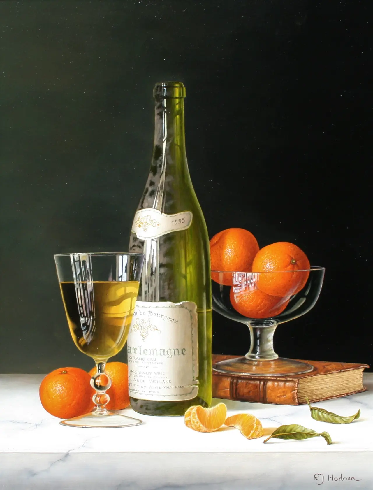 Roy Hodrien - corton charlemagne with mandarins