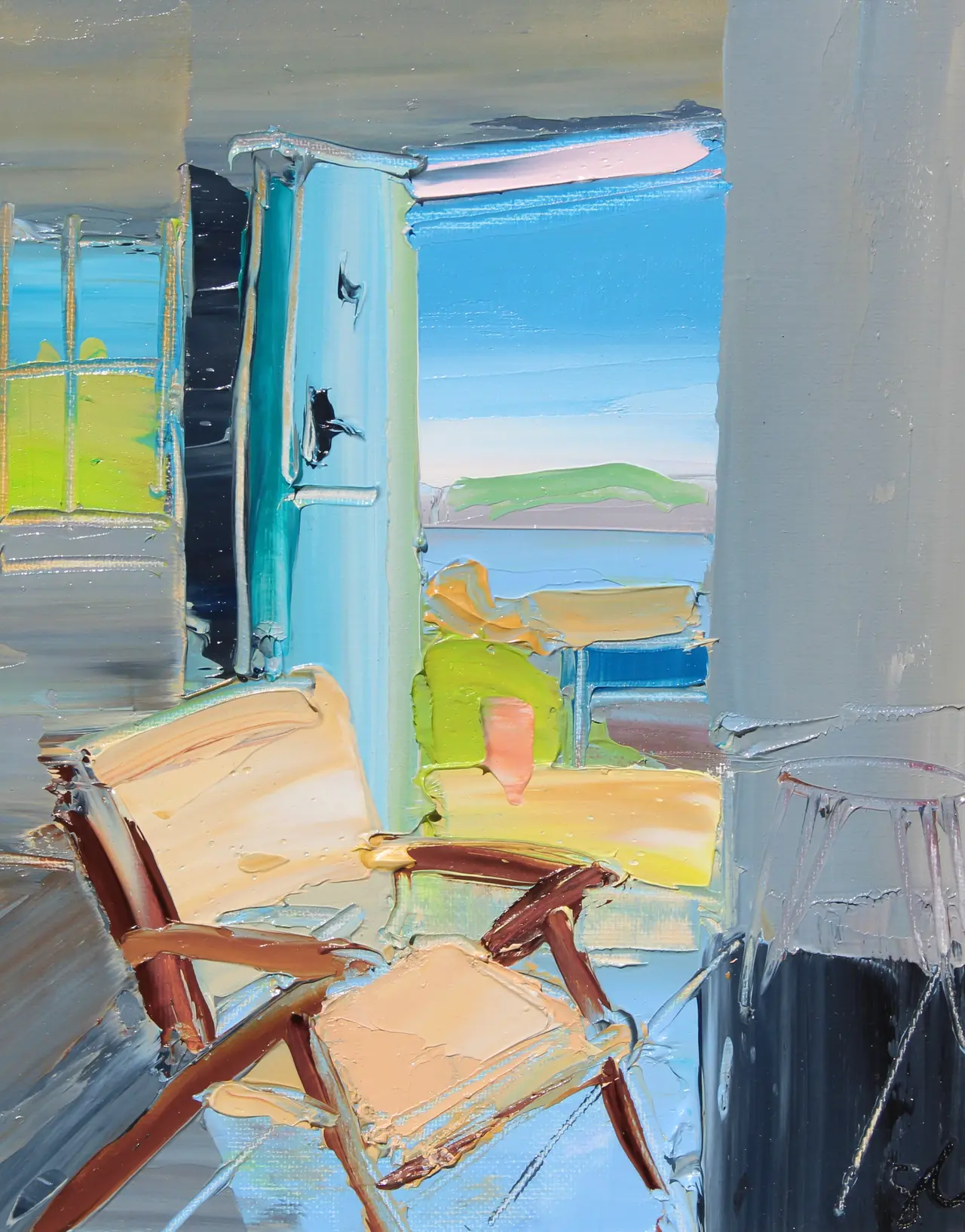 Sarah Carvell - open door, view to the sea