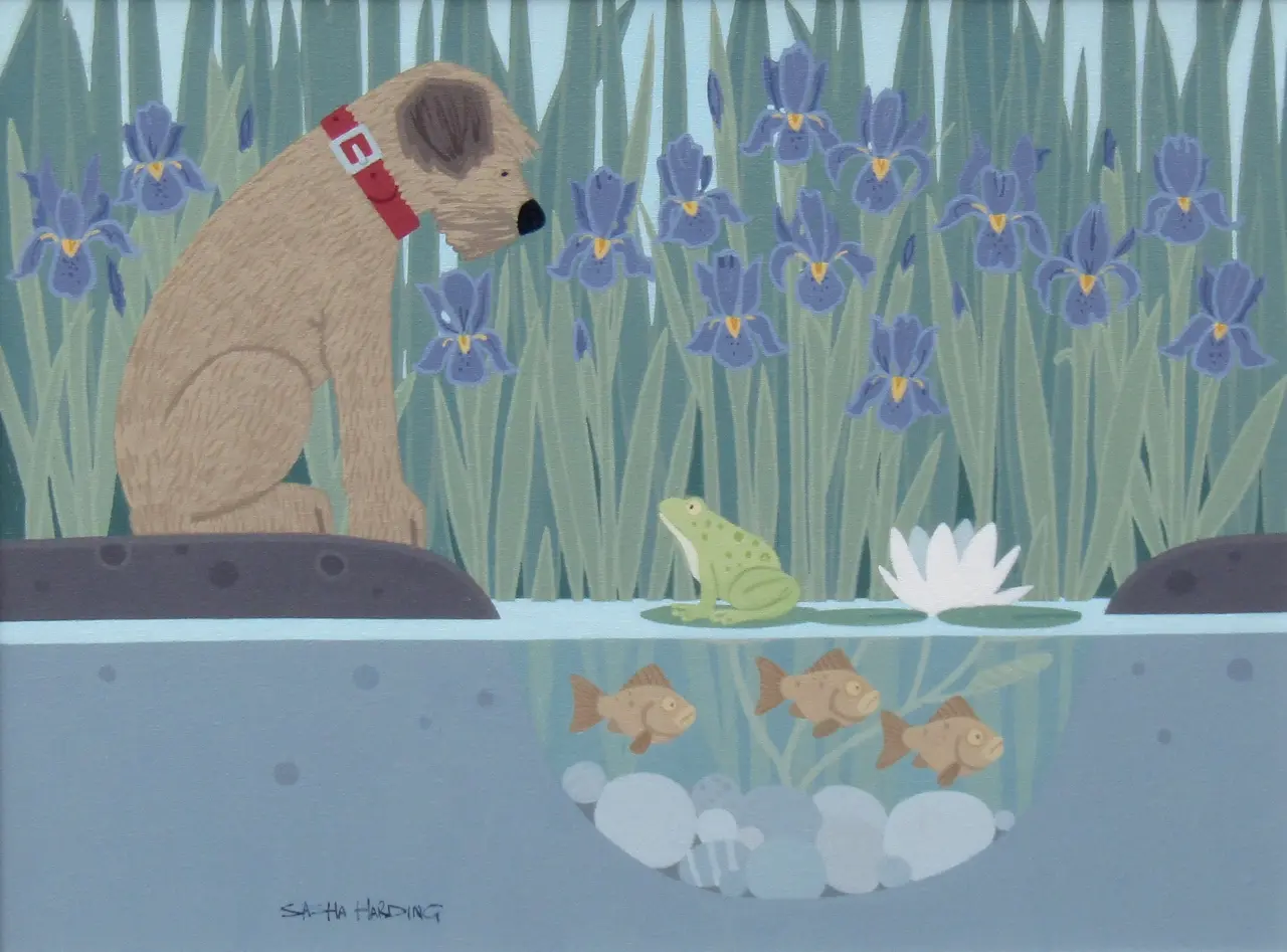 Sasha Harding - dog and frog