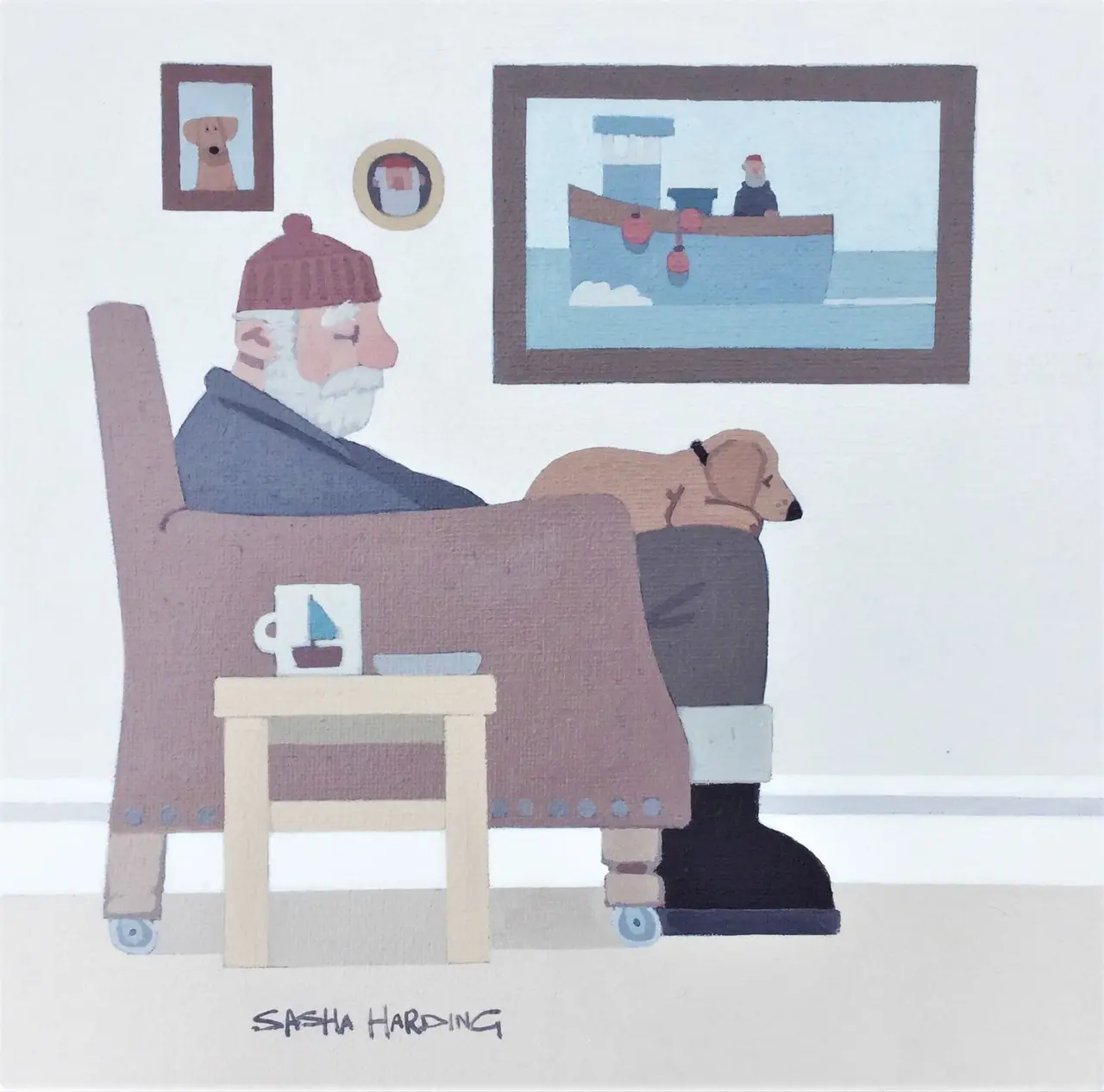 Sasha Harding - the sleeping fisherman