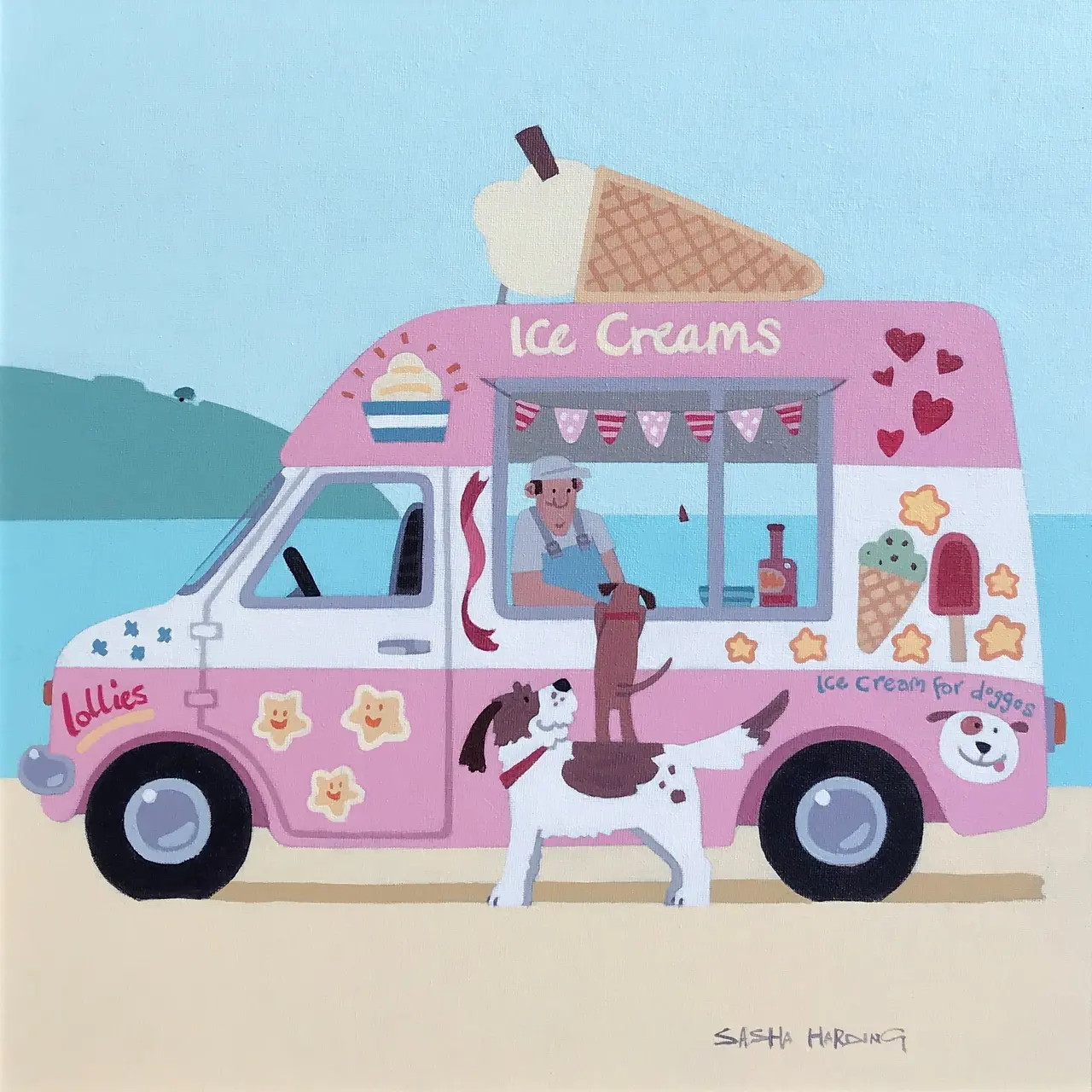 Sasha Harding - ice cream for doggos 