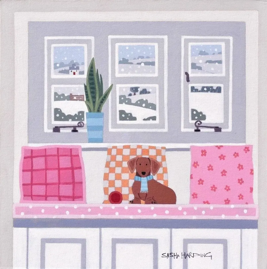 Sasha Harding - scarf on, ready to go