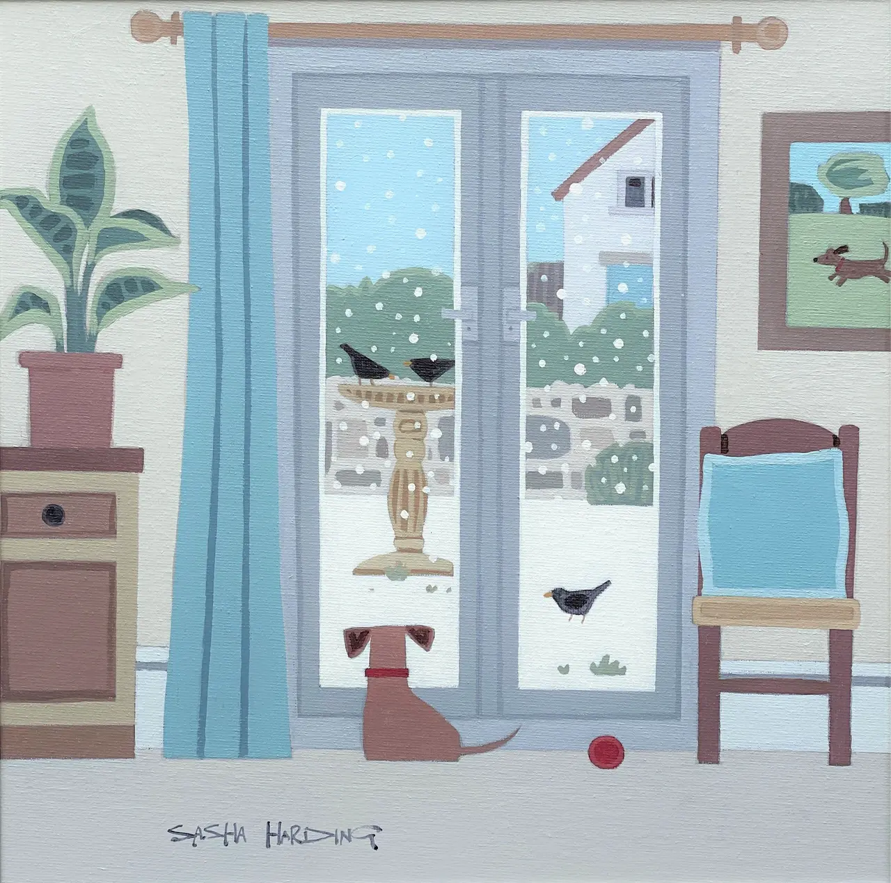 Sasha Harding - birds in the snow