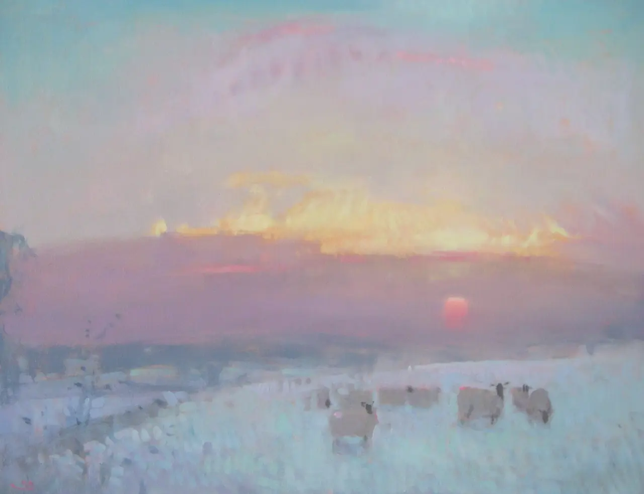 Stephen Brown - sheep at sunset