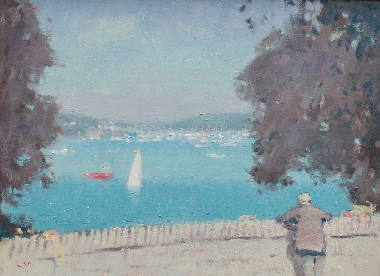 Stephen Brown - watching the regatta
