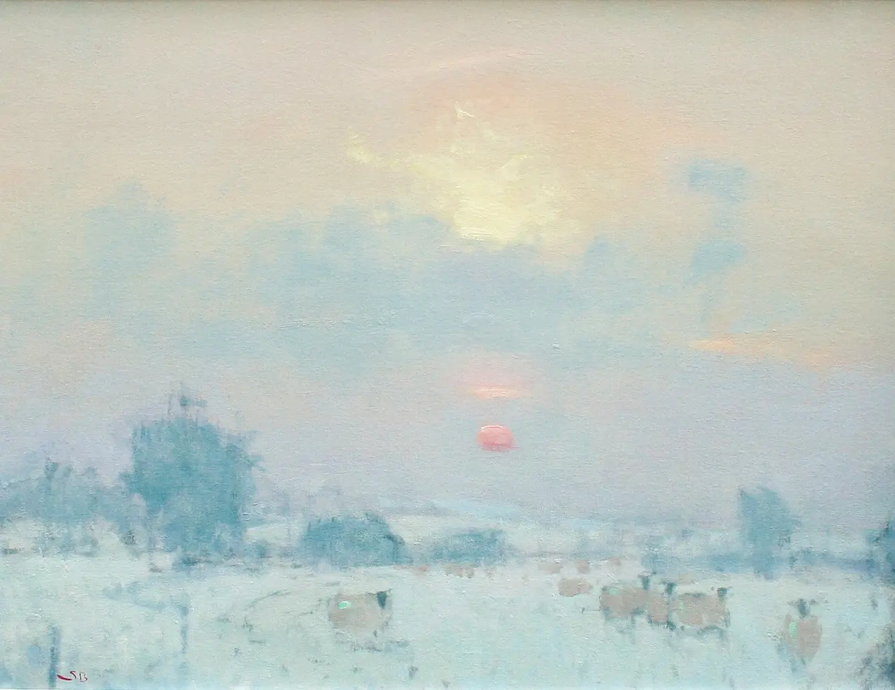 Stephen Brown - sunset, the high cotswolds