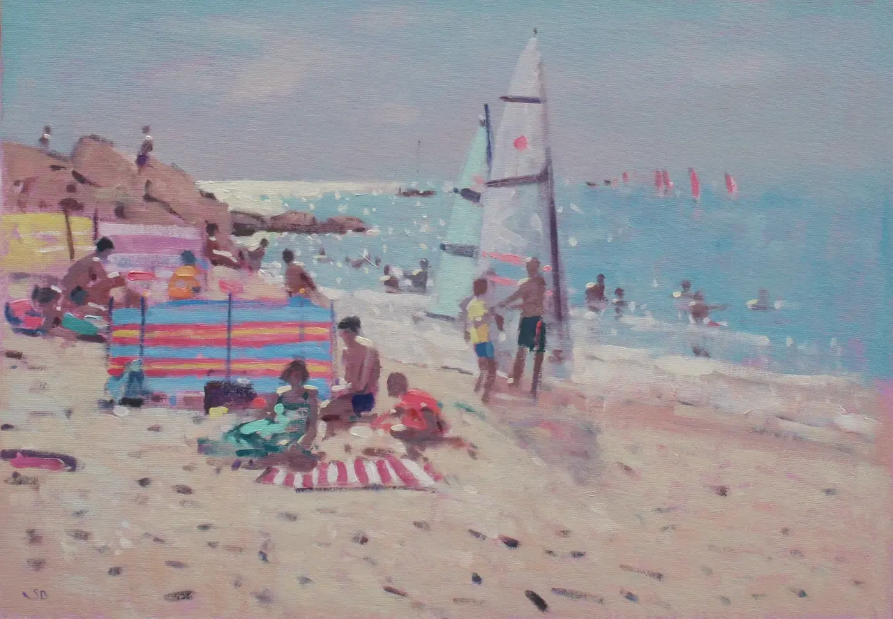 Stephen Brown - morning sun, sidmouth