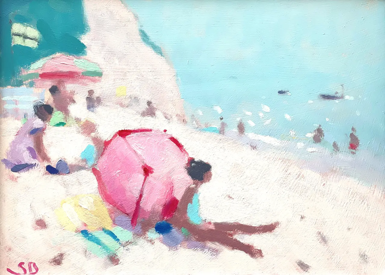 Stephen Brown - bathers, beer beach