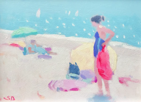 Stephen Brown - bather in blue
