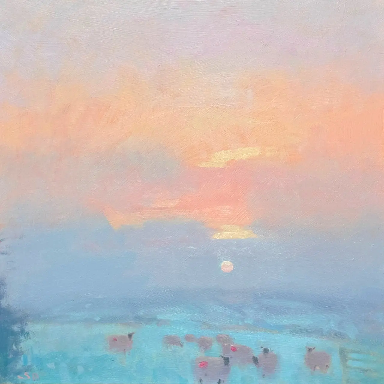 Stephen Brown - sunset frost and mist