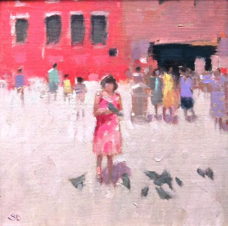 Stephen Brown - girl in pink, siena