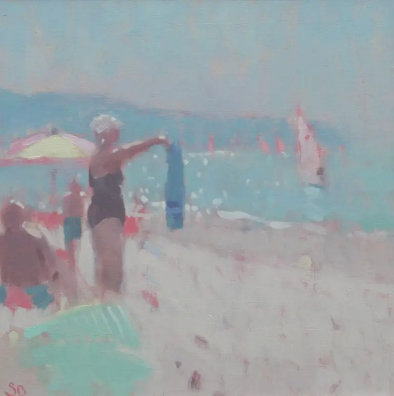Stephen Brown - the blue beach towel
