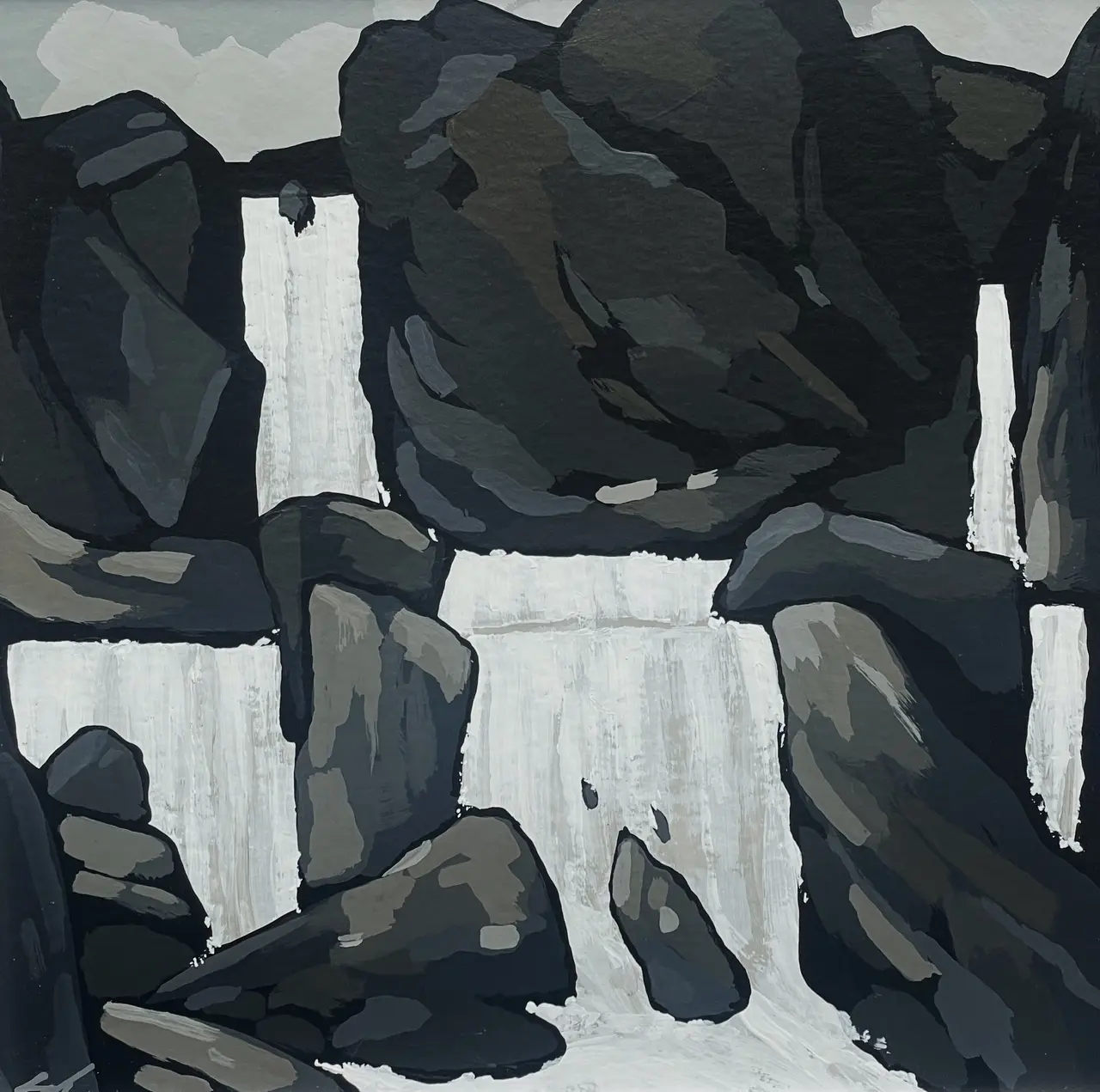 Stephen John Owen - waterfall cwmorthin