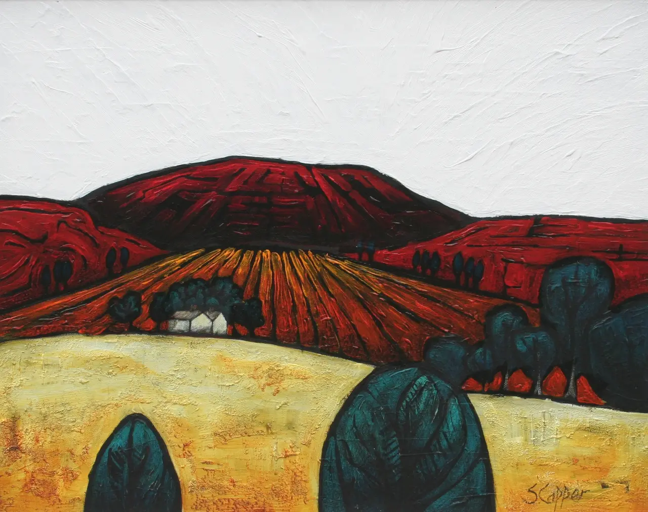 Steve Capper - red landscape