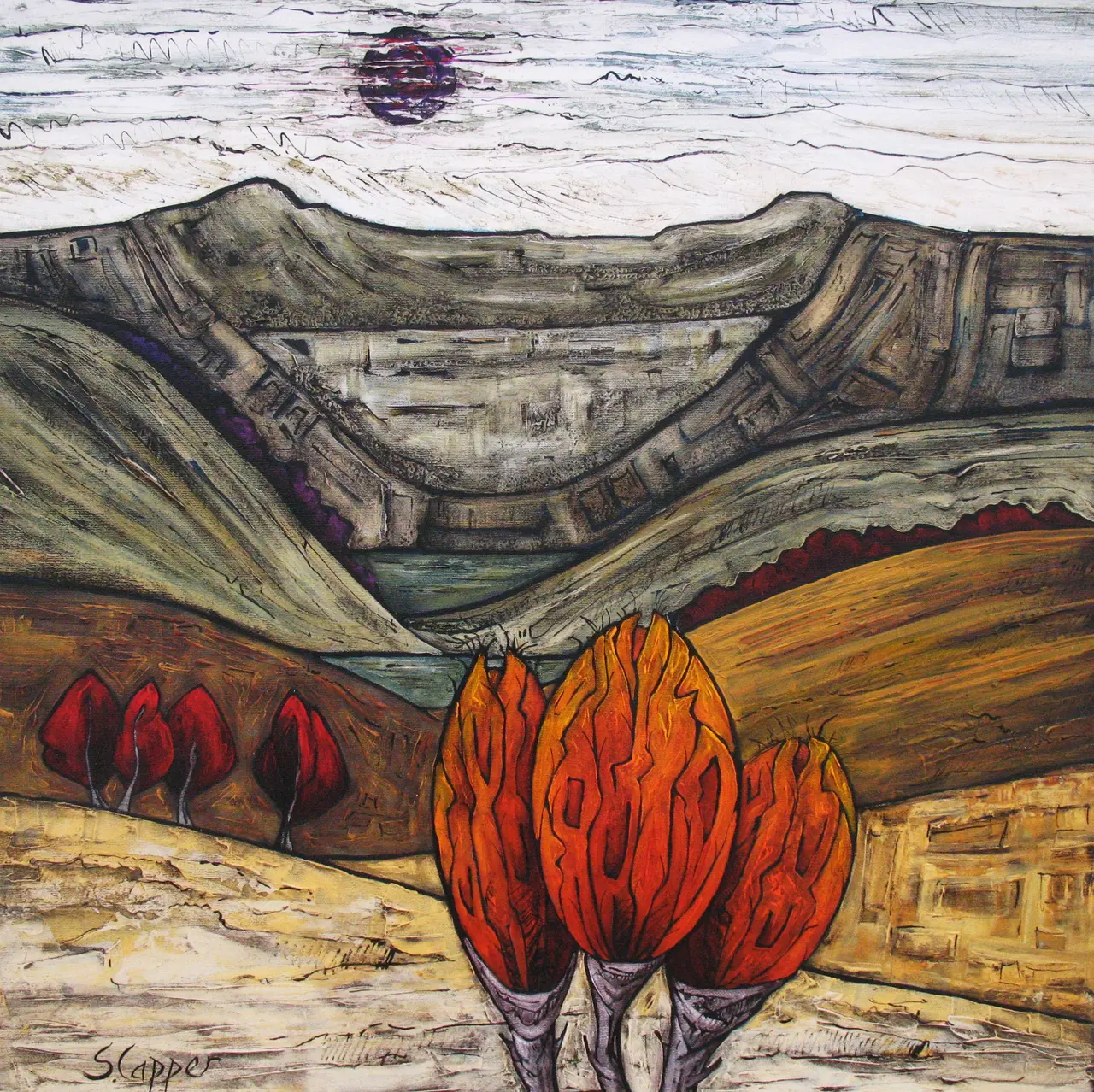Steve Capper - orange seed pod