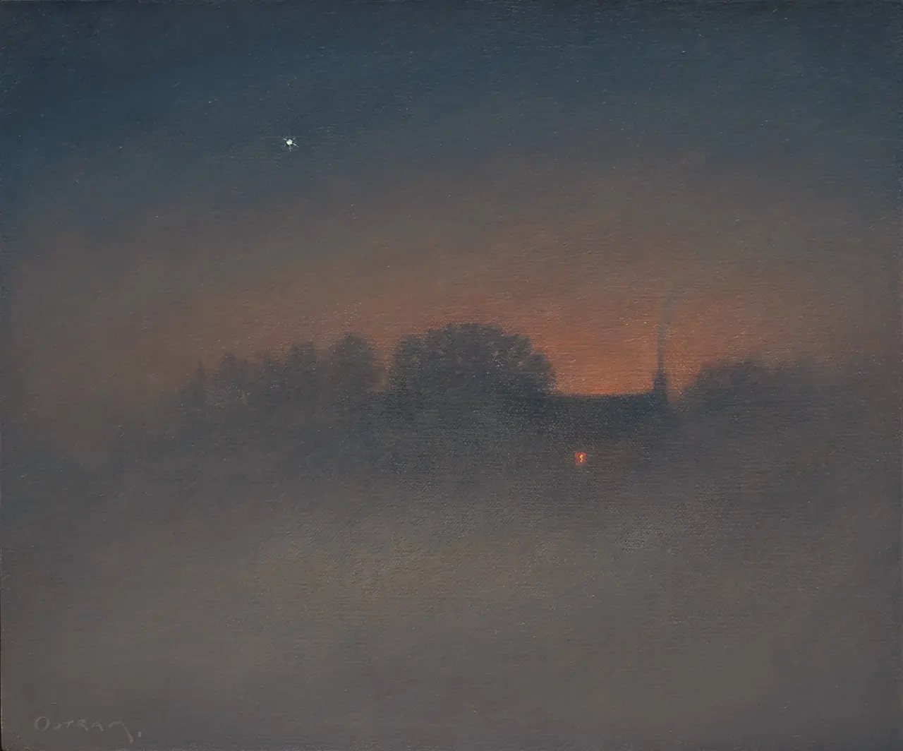 Steven Outram - piercing the night (study)