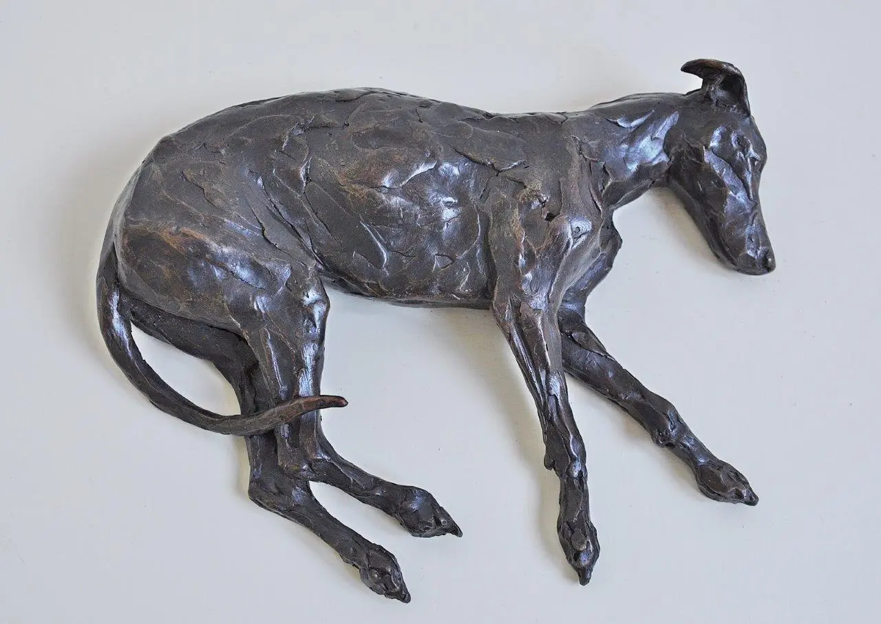 Stuart Anderson - sleeping greyhound (ear raised) 3/15