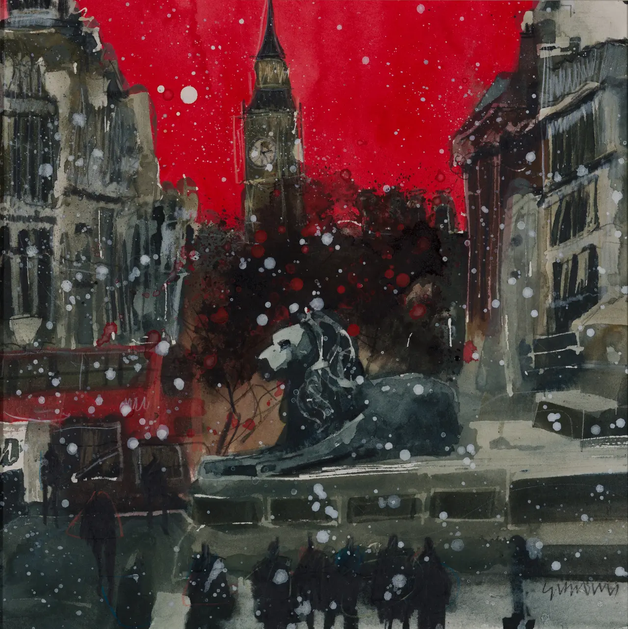 Susan Brown - guarding quietly the square, london