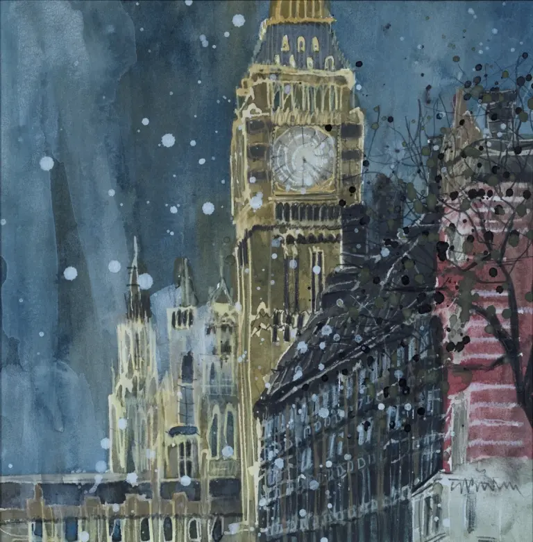 Susan Brown - winter night big ben, london