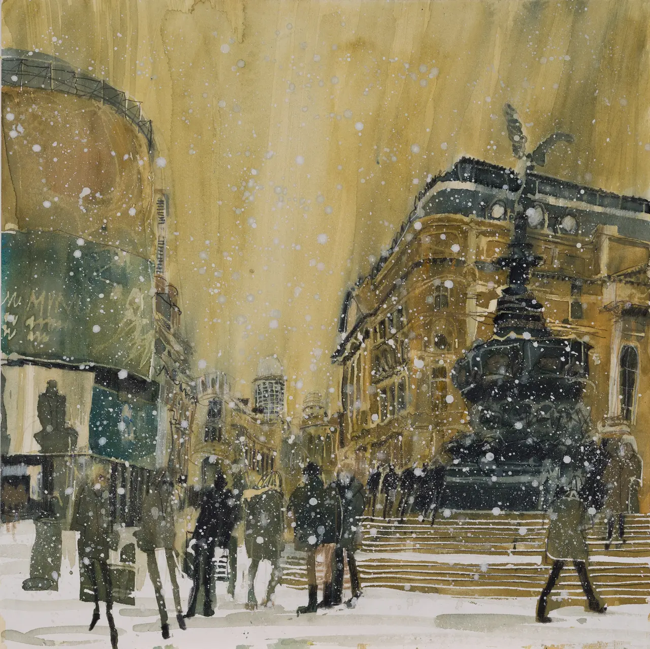 Susan Brown - mid-winter, piccadilly circus, london