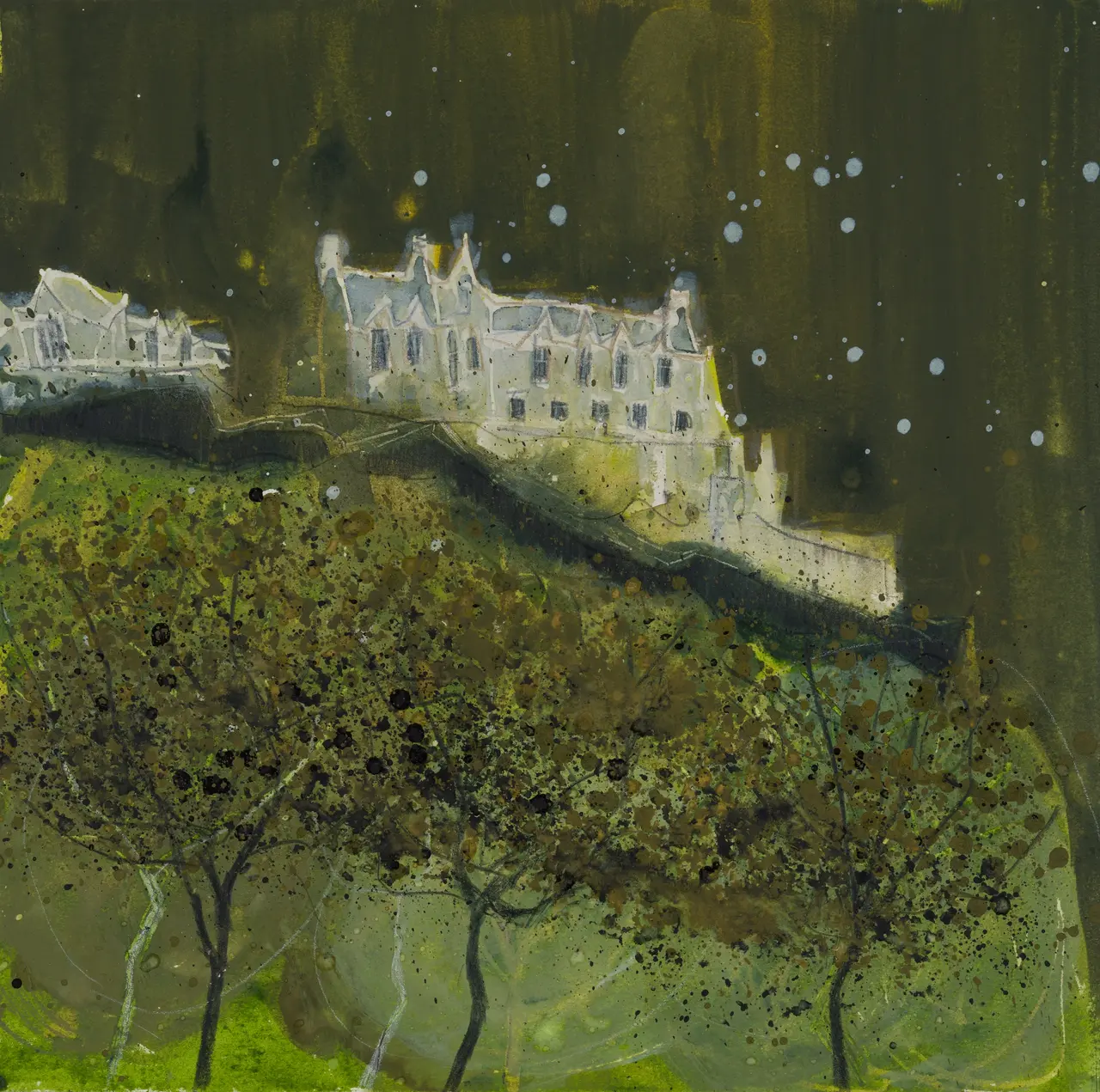 Susan Brown - storm brewing, edinburgh castle