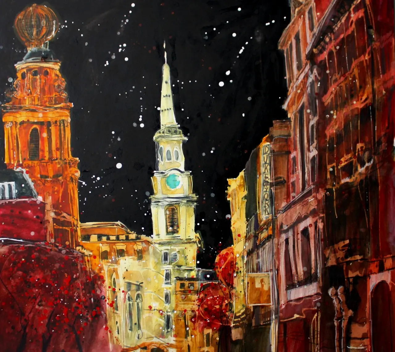Susan Brown - night sky, st martins in the fields