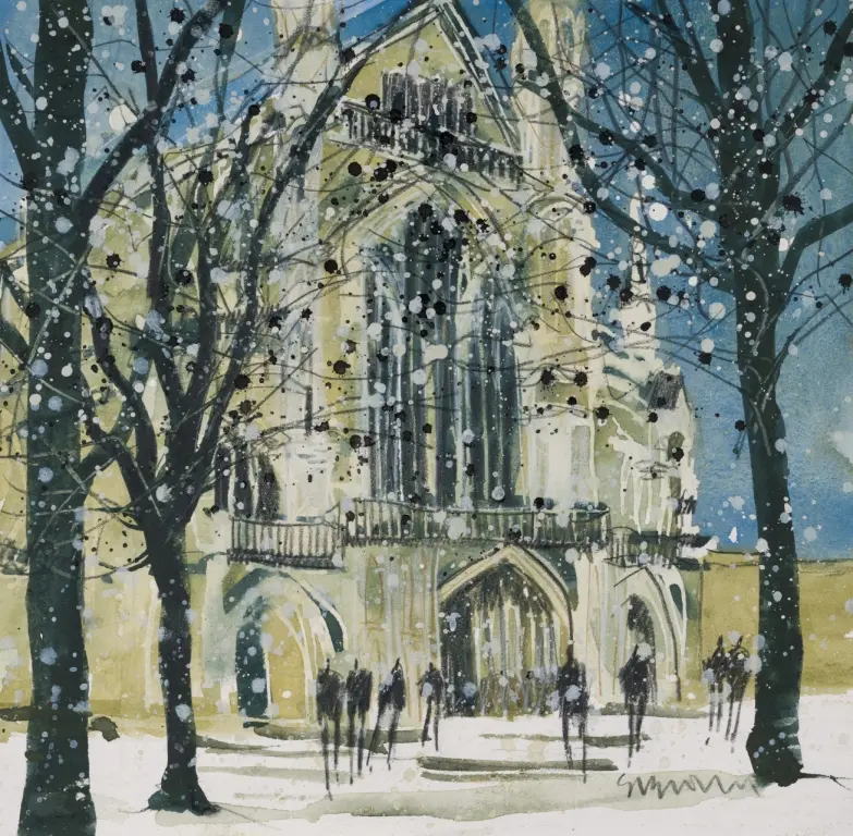 Susan Brown - early morning, winchester cathedral
