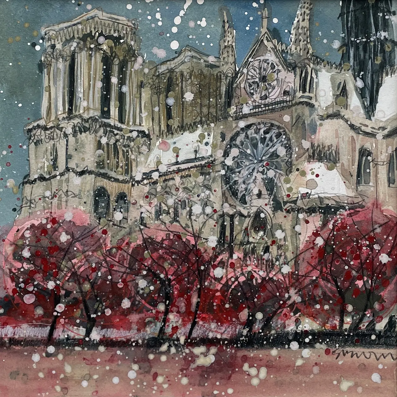 Susan Brown - notre dame from the seine