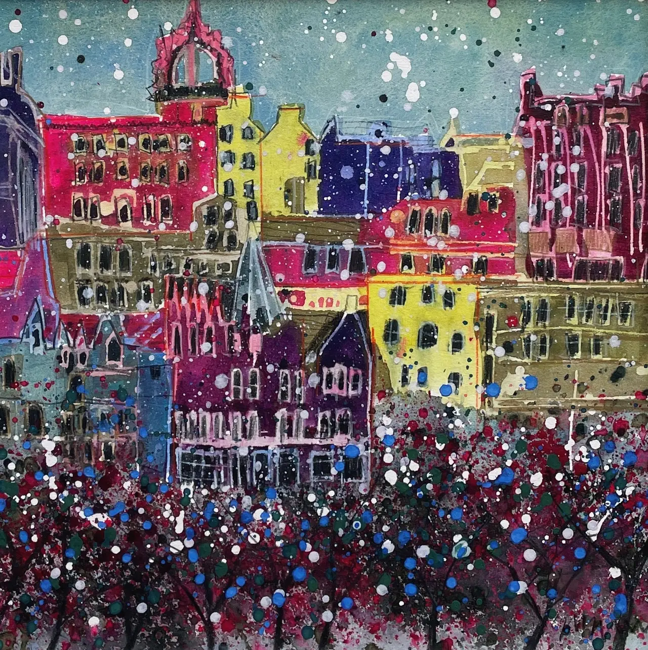 Susan Brown - tartan landscape, edinburgh