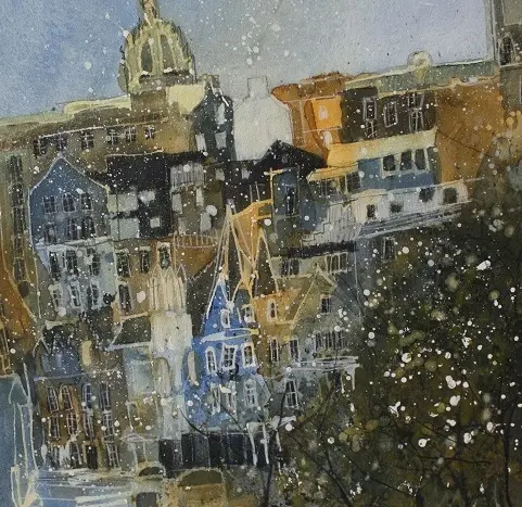 Susan Brown - looking across from princes street, edinburgh