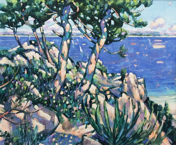 Terence Clarke - rocks and pines near la ciotat