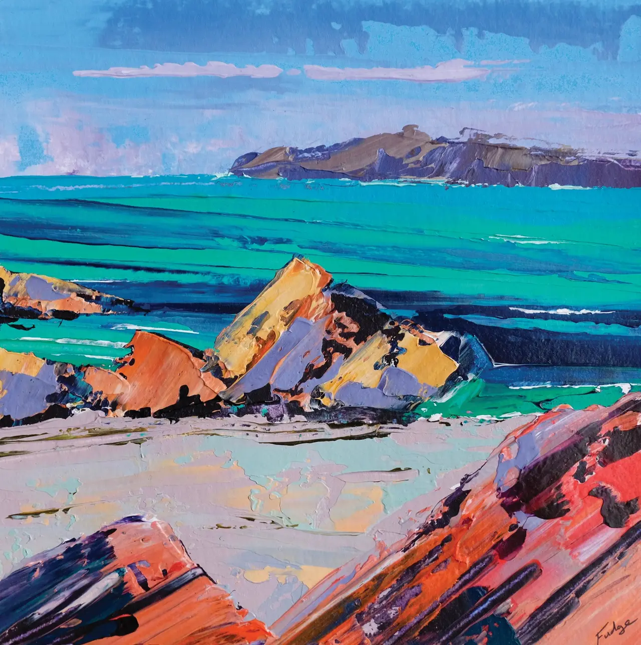 Tim Fudge - evening light, cwm yr eglwys