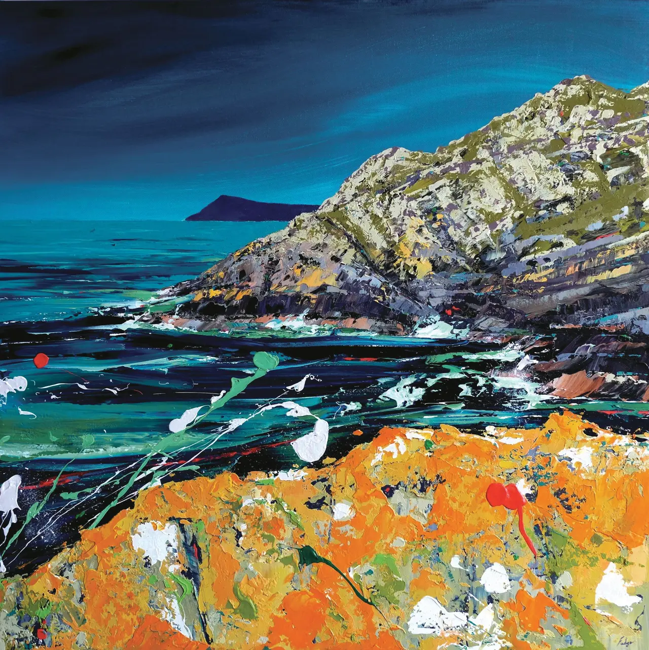 Tim Fudge - sun in the stormlight, porthsychan
