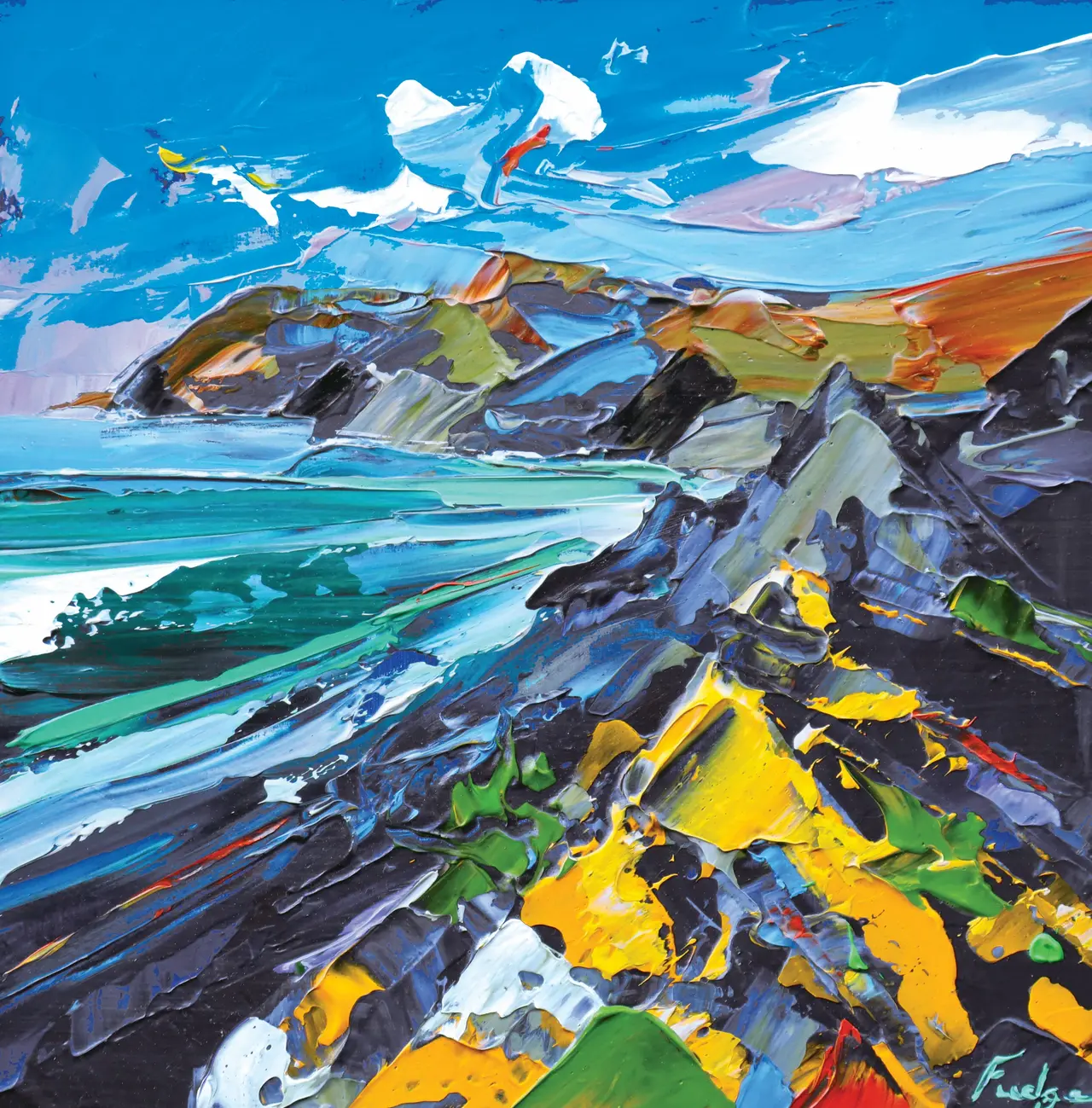 Tim Fudge - dancing sky, ceibwr bay