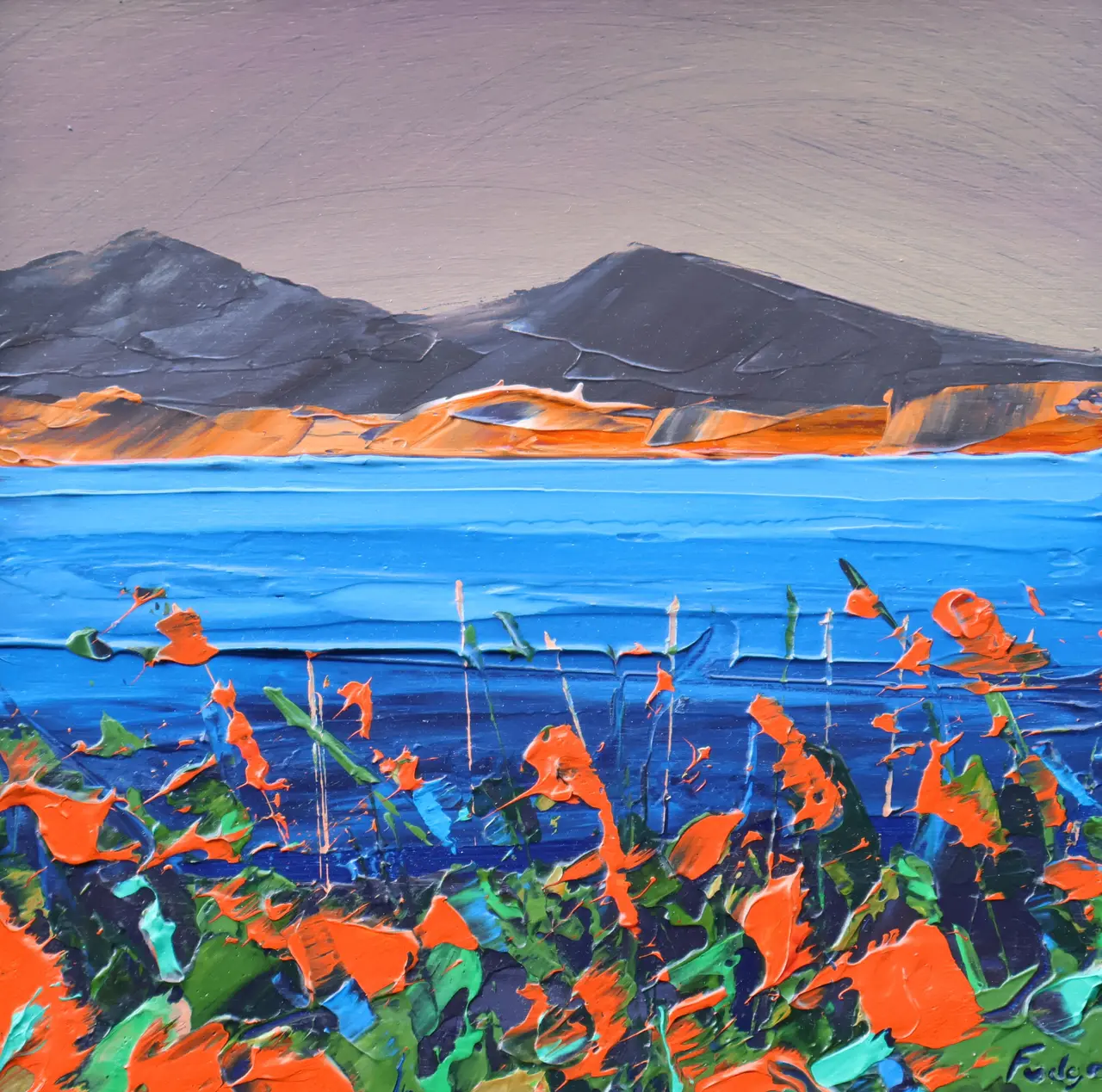 Tim Fudge - montbretia coast, kerry