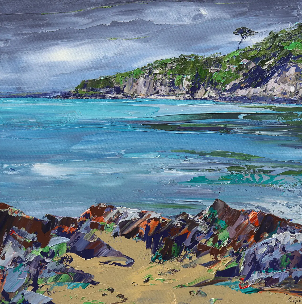 Tim Fudge - summer green, cwm yr eglwys